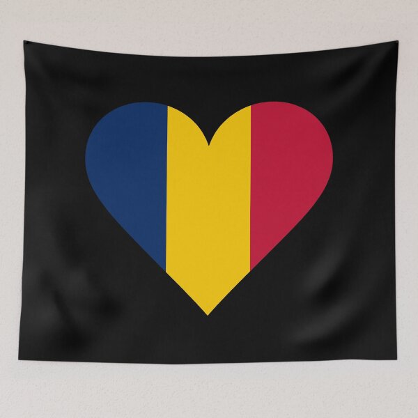 Item preview, Gráfico de la bandera del corazón de Chad | Símbolo patriótico "Amo a Chad" designed and sold by NTGUILTY.