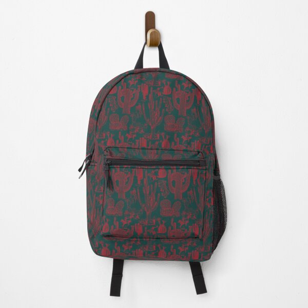 Item preview, Western Cactoile in Dark Holiday Green + Red designed and sold by YesterdayColl.