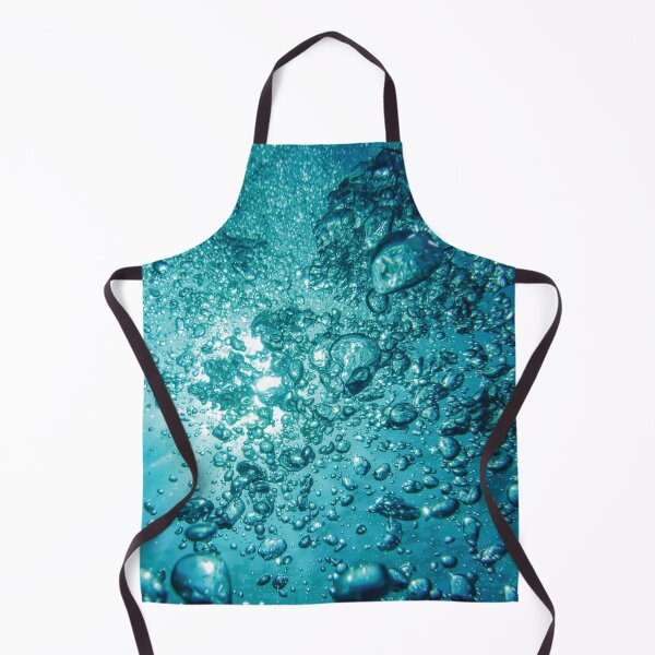 Item preview, Ocean Water Bubbles | Blue Sea Abstract Art designed and sold by limos.