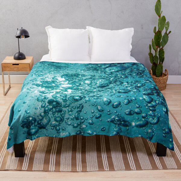 Item preview, Ocean Water Bubbles | Blue Sea Abstract Art designed and sold by limos.