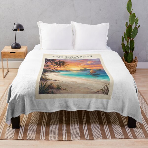 Item preview, Cartel de viaje vintage de las Islas Fiji: un paraíso tropical en el Pacífico Sur. designed and sold by ElartedeNoel.