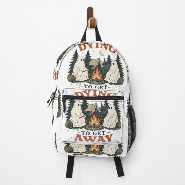 Item preview, Dying to Get Away Ghost Camping designed and sold by Nacho Average Designs.