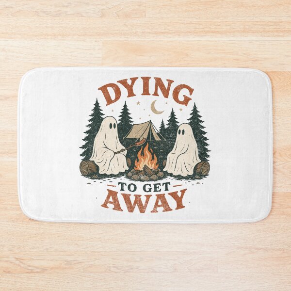 Item preview, Dying to Get Away Ghost Camping designed and sold by Nacho Average Designs.