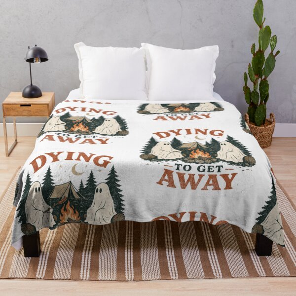 Item preview, Dying to Get Away Ghost Camping designed and sold by Nacho Average Designs.