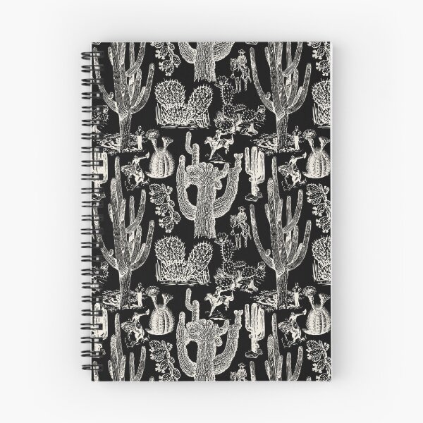 Item preview, Western Cactoile in Black + Cream designed and sold by YesterdayColl.