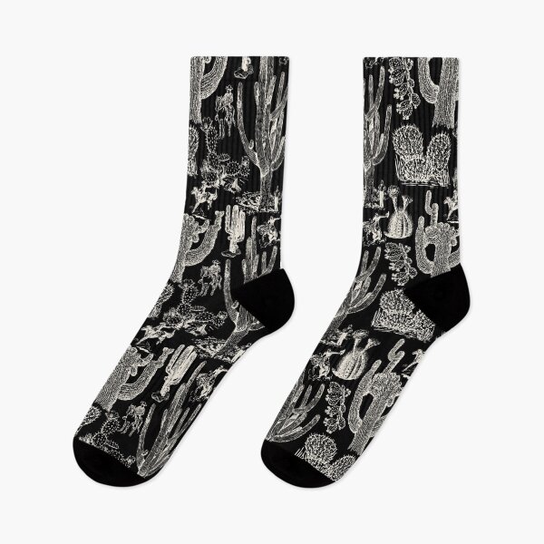 Item preview, Western Cactoile in Black + Cream designed and sold by YesterdayColl.