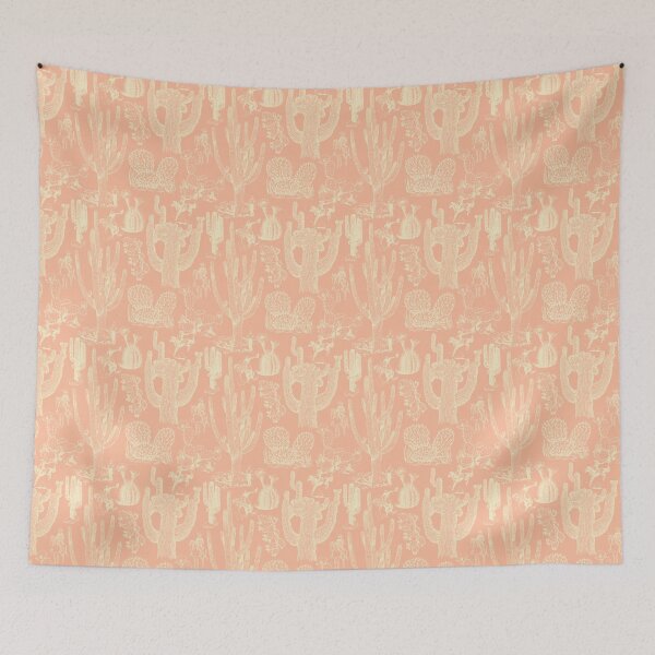 Item preview, Western Cactoile in Blush + Cream designed and sold by YesterdayColl.