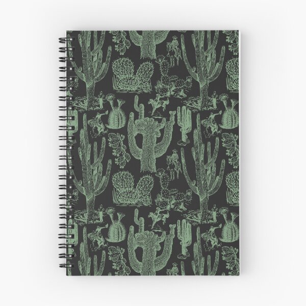 Item preview, Western Cactoile in Green + Black designed and sold by YesterdayColl.