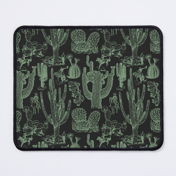 Item preview, Western Cactoile in Green + Black designed and sold by YesterdayColl.