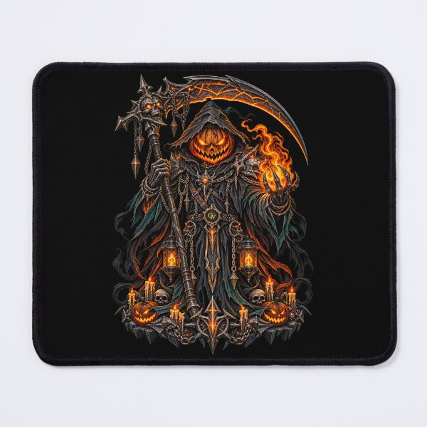 Item preview, Cyberpunk Pumpkin Grim Reaper Halloween designed and sold by StaticEmpire.