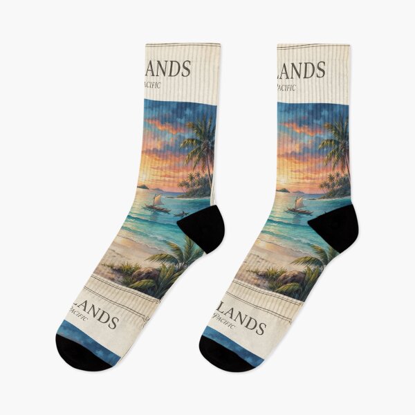 Item preview,  Fiji Islands Vintage Travel Poster – Tropical South Pacific Paradise designed and sold by ElartedeNoel.