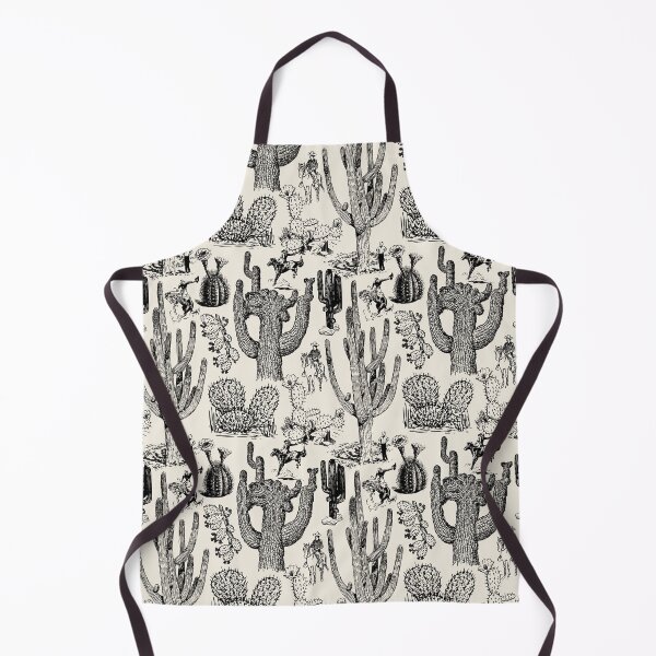 Item preview, Western Cactoile in Light Cream + Black designed and sold by YesterdayColl.
