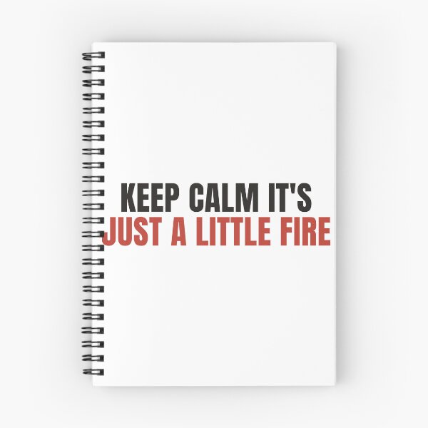Item preview, Keep Calm Its Just A Little Fire - Chef Shirt designed and sold by NorrStudio.