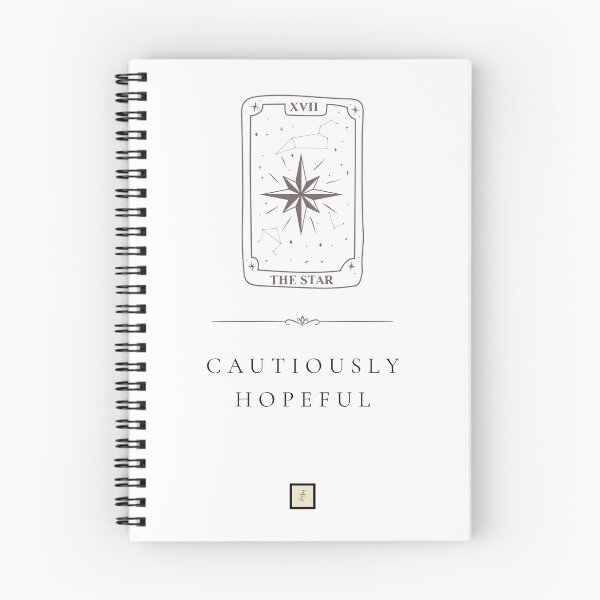 Item preview, Cautiously Hopeful The Star Tarot Card Quote designed and sold by KokoFlanell.