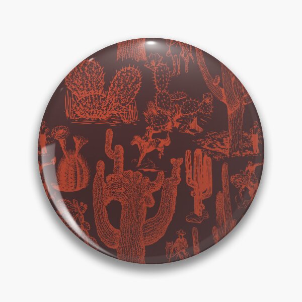 Item preview, Western Cactoile in Rust designed and sold by YesterdayColl.