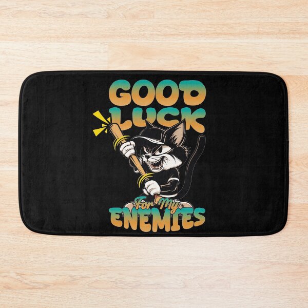 Item preview, Good Luck for My Enemies Cat Baseball designed and sold by Szpaku desart .