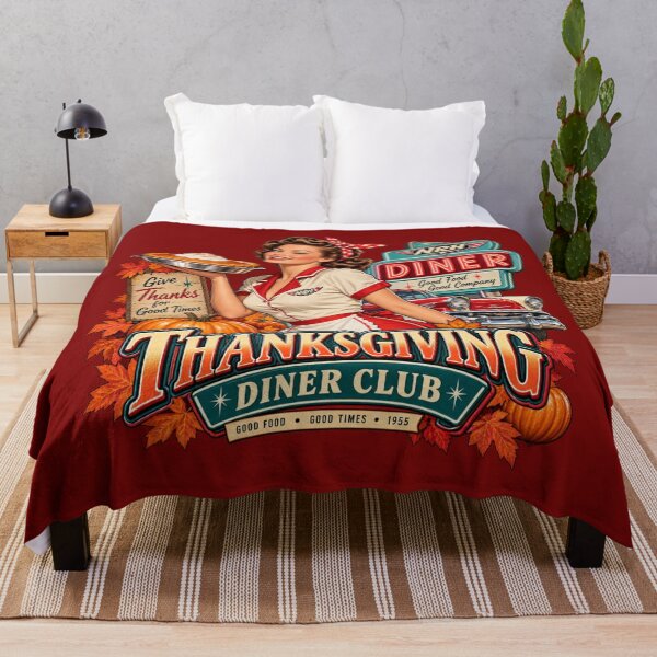 Artikelvorschau, Thanksgiving Diner Club Vintage Americana entworfen und verkauft von Normandy Road Heritage™ - Vintage Garage Art.
