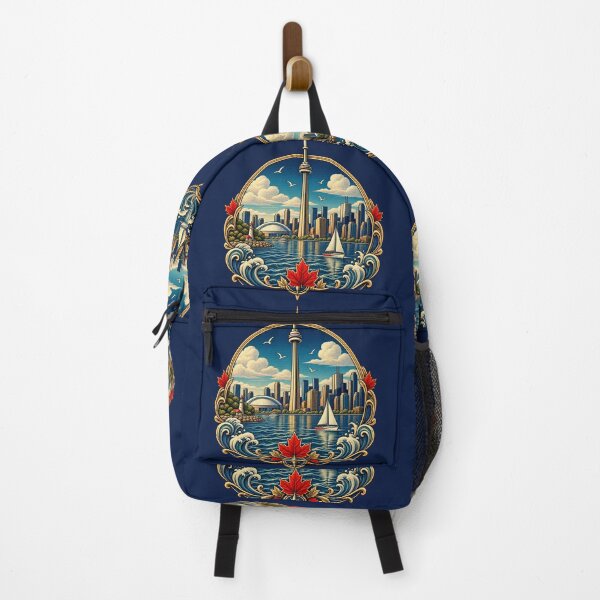 Item preview, Toronto Skyline at Golden Hour – Vintage Canadian Cityscape Art designed and sold by DoReMiStudio.