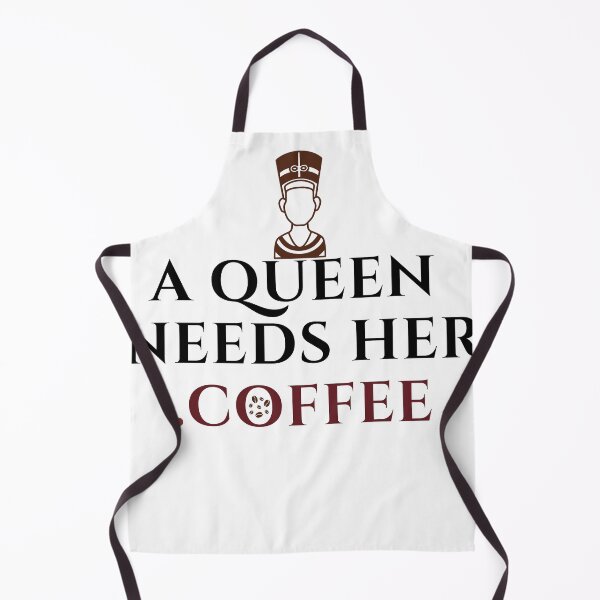 Item preview, A Queen Needs Her Coffee Funny Egyptian Nefertiti Coffee Lover Quote Design designed and sold by LailaStudiosArt.