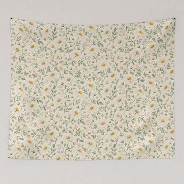 Item preview, Chamomile Field Cottagecore Pattern designed and sold by Inkworksbyshery.
