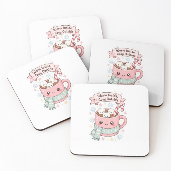 Item preview, Cute Hot Chocolate Sticker | Kawaii Winter Mug with Marshmallows designed and sold by HOODYBUDSTYLES.