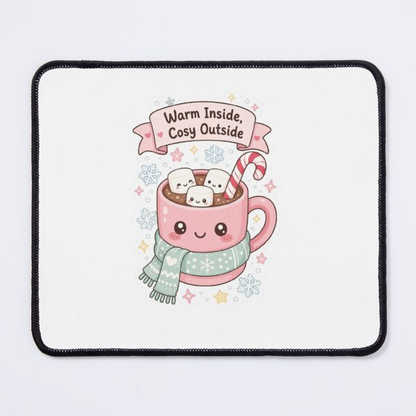 Item preview, Cute Hot Chocolate Sticker | Kawaii Winter Mug with Marshmallows designed and sold by HOODYBUDSTYLES.