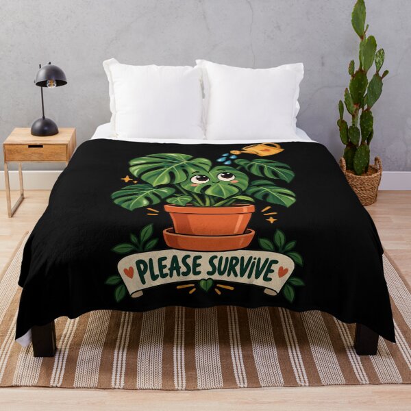 Item preview, Please Survive - Funny Houseplant Monstera designed and sold by Ridaelb.