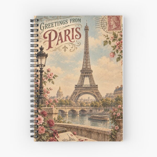 Item preview, Vintage postcard view of the Eiffel Tower in Paris designed and sold by Rue Design Company.