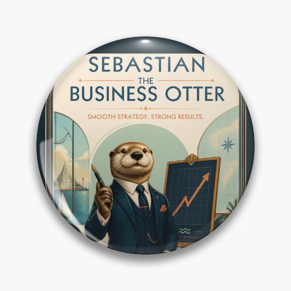 Item preview, Sebastian the Business Otter designed and sold by Holy JM Designs.