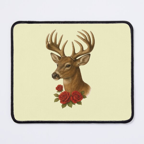Item preview, Deer with Roses designed and sold by zibziby.