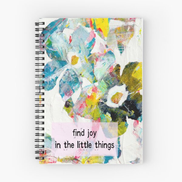 Item preview, Find Joy in the Little Things - Inspirational Floral Collage Art designed and sold by KATHLEEN TENNANT ART.