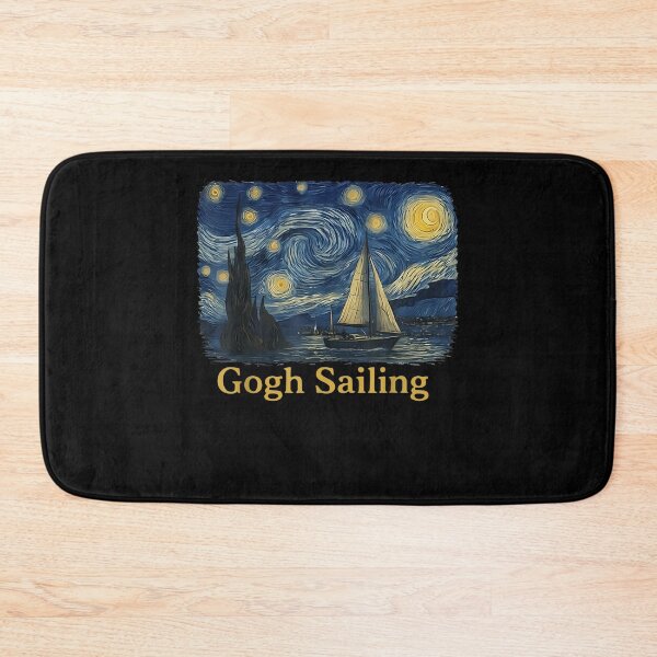 Item preview, Gogh Sailing Sailor Sailboat Van Gogh Boating Starry Night designed and sold by leevekaArt.