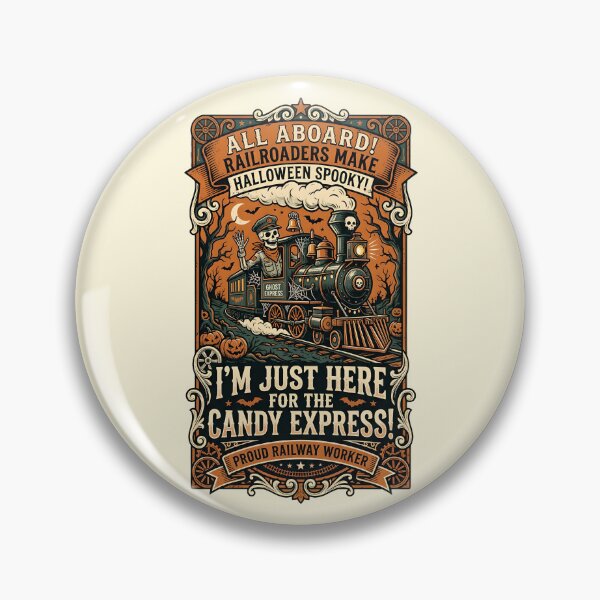 Item preview, I'm just here for the Candy Express - Railroaders make Halloween spooky! - Halloween for railroaders designed and sold by ParadoxParadox.