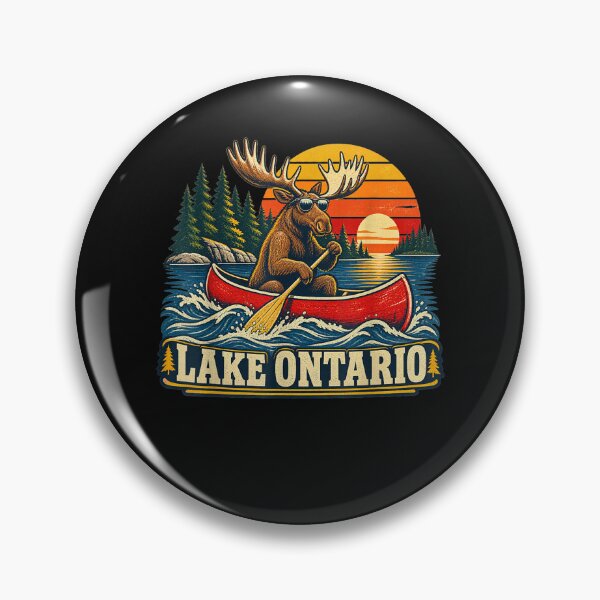 Item preview, Lake Ontario Moose Canoe Vintage Outdoor designed and sold by ArtByimamS.