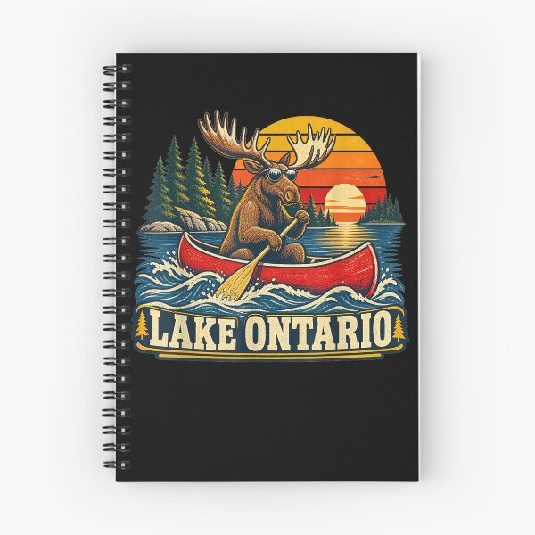 Item preview, Lake Ontario Moose Canoe Vintage Outdoor designed and sold by ArtByimamS.