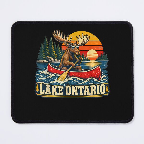 Item preview, Lake Ontario Moose Canoe Vintage Outdoor designed and sold by ArtByimamS.