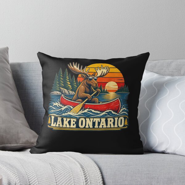 Item preview, Lake Ontario Moose Canoe Vintage Outdoor designed and sold by ArtByimamS.