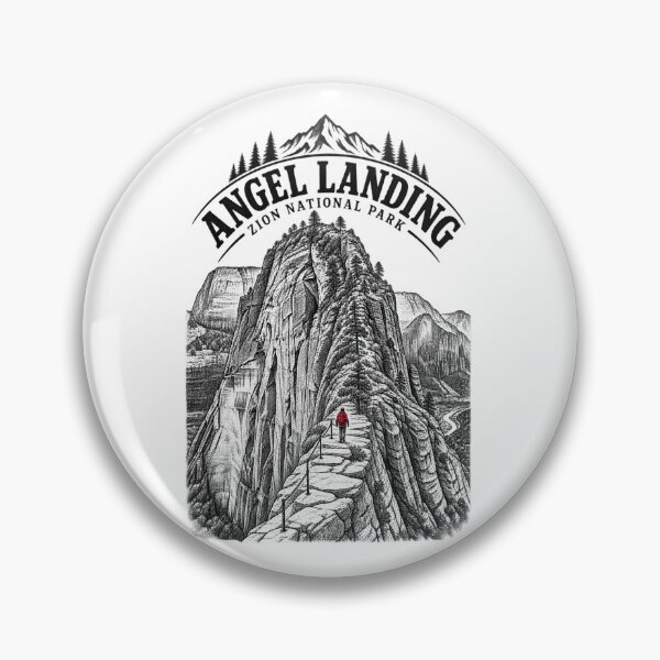 Item preview, Angel Landing – Zion National Park – Utah Line Art designed and sold by Tee Visions.