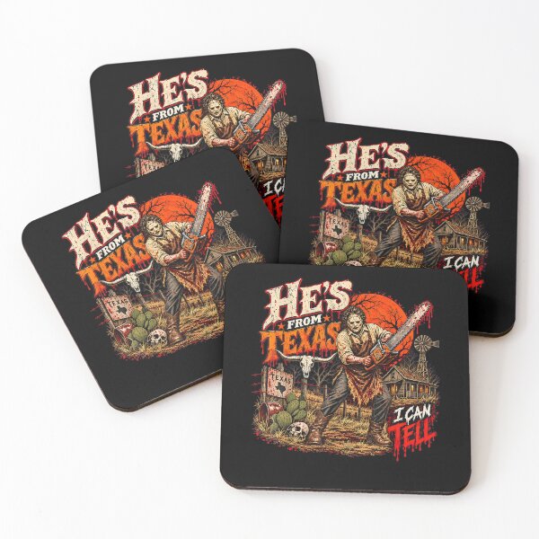 Item preview, Hes from Texas I Can Tell Chainsaw Horror Halloween designed and sold by MatherFisher.