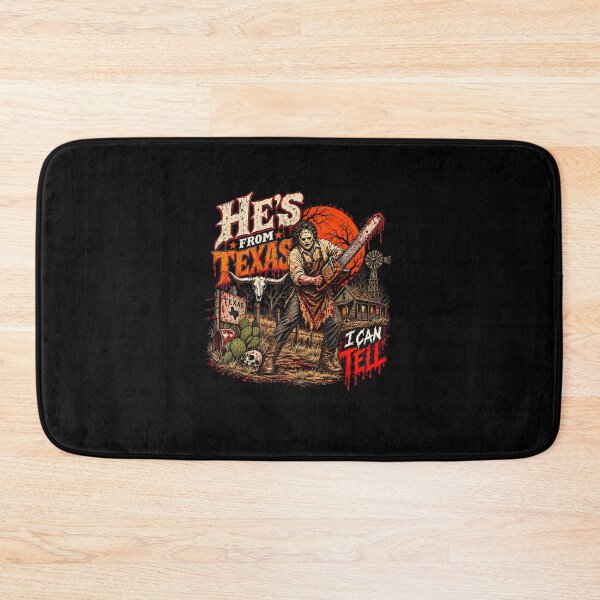 Item preview, Hes from Texas I Can Tell Chainsaw Horror Halloween designed and sold by MatherFisher.