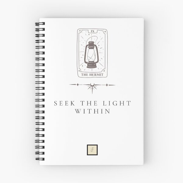 Item preview, Seek The Light Within The Hermit Tarot Card Quote designed and sold by KokoFlanell.