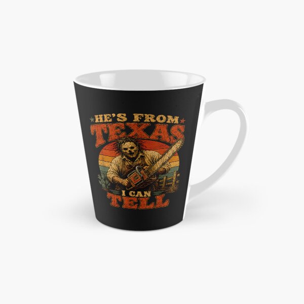Item preview, Retro Hes from Texas I Can Tell Chainsaw Horror Halloween designed and sold by leevekaArt.