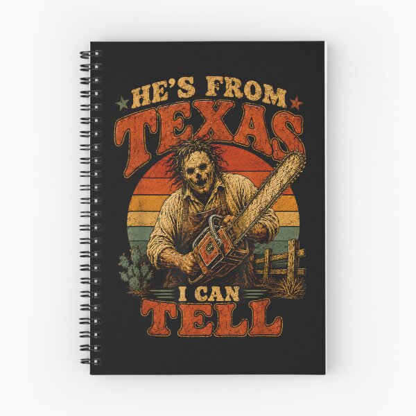 Item preview, Retro Hes from Texas I Can Tell Chainsaw Horror Halloween designed and sold by leevekaArt.