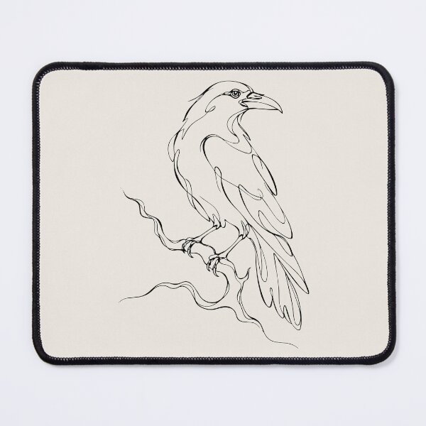 Item preview, Crow Line Art – Simple One Line Drawing designed and sold by FemmePod.