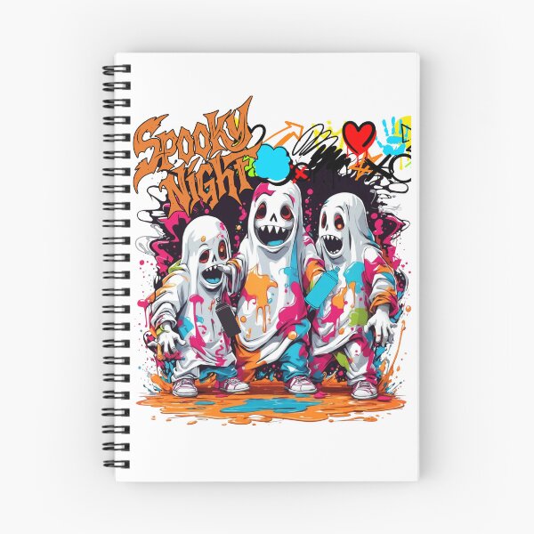 Item preview, Three Spooky Ghosts with Spray Paint on Halloween Night designed and sold by Szpaku desart .