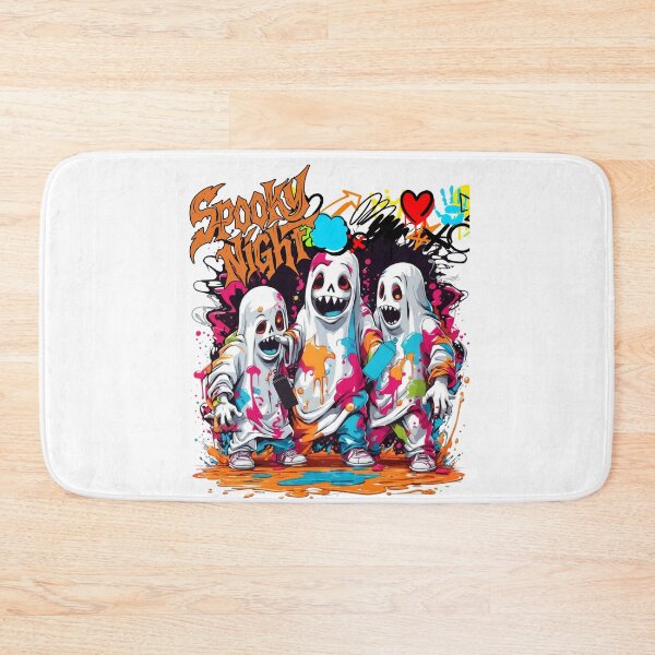 Item preview, Three Spooky Ghosts with Spray Paint on Halloween Night designed and sold by Szpaku desart .