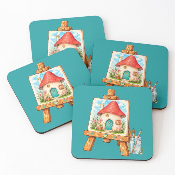 Item preview, Charming Vintage Artist Easel & Brushes designed and sold by JessouArt.