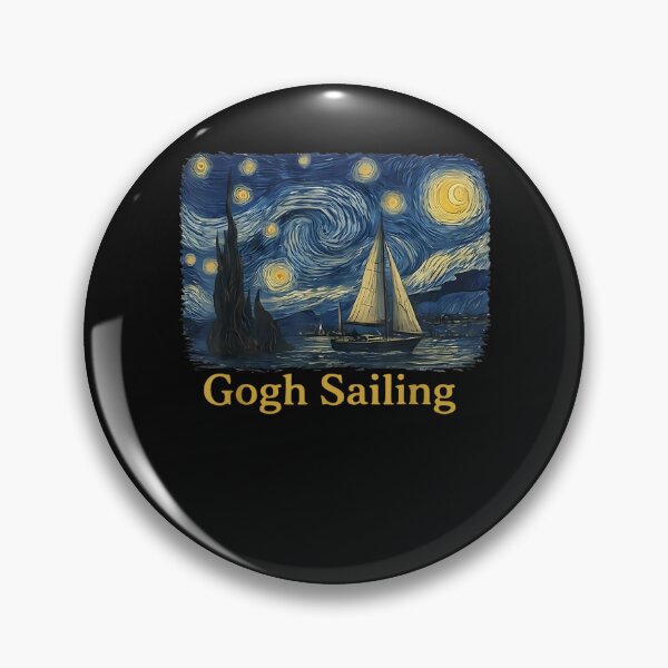 Item preview, Gogh Sailing Sailor Sailboat Van Gogh Boating Starry Night designed and sold by ArtByimamS.