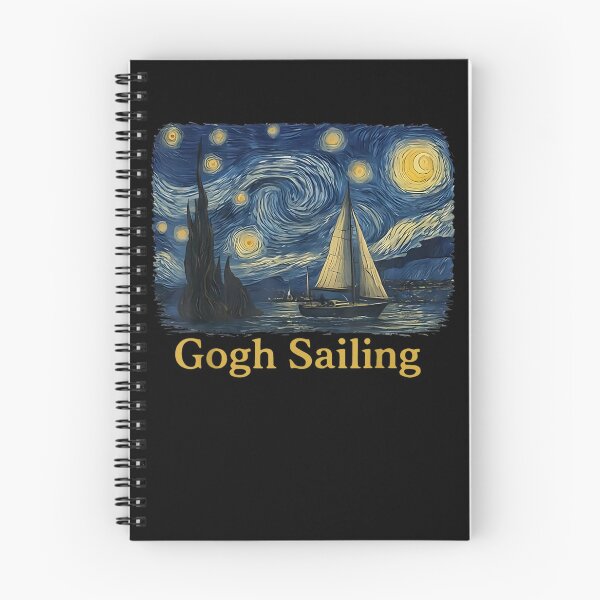 Item preview, Gogh Sailing Sailor Sailboat Van Gogh Boating Starry Night designed and sold by ArtByimamS.