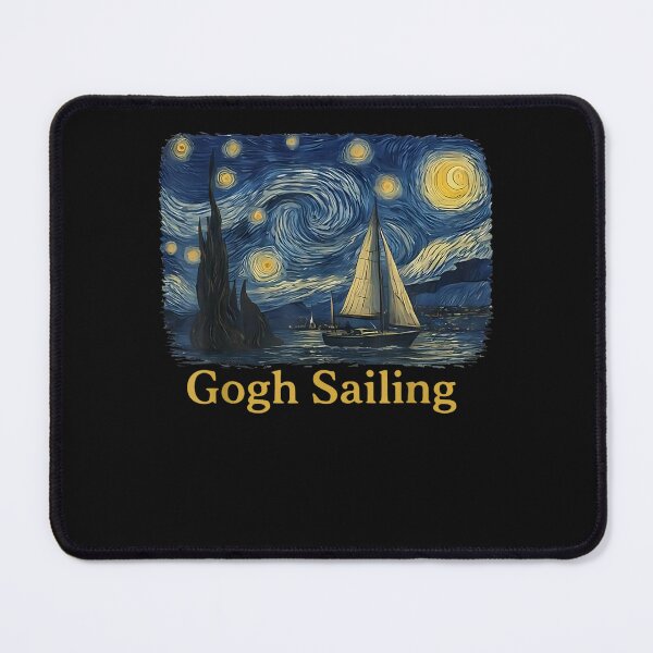 Item preview, Gogh Sailing Sailor Sailboat Van Gogh Boating Starry Night designed and sold by ArtByimamS.
